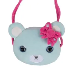 Adora Be Bright Purse for Little Girls - Stuffed Animal Bear Design - Eyes Light Up