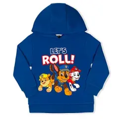 Nickelodeon Boy's 2-Pack Let's Roll! Paw Patrol Pullover Sweatshirt and Zippered Hoodie Set For Toddlers