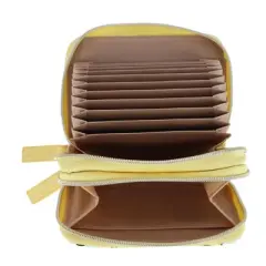 Buxton Women's Lemon Squeeze Printed Vegan Leather Wizard Card Case