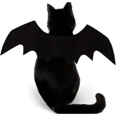 Pet Cat Bat Wings for Halloween Party Decoration, Puppy Collar Leads Cosplay Bat Costume,Cute Puppy Cat Dress Up Accessories
