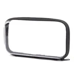 Pep Rally Collection Clear PET Pencil Pouch Black (61748)