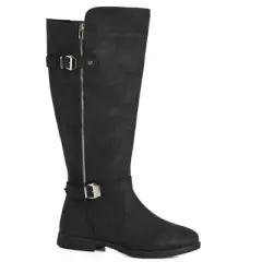 Women's  WIDE FIT Beryl Tall Boot - black | EVANS