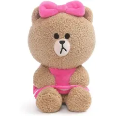 Enesco Line Friends Choco 7 Inch Seated Plush