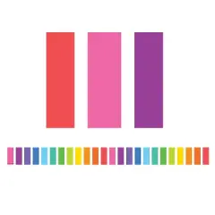 Teacher Created Resources&reg; Colorful Stripes Straight Border Trim, 35 Feet Per Pack, 6 Packs