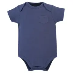 Touched by Nature Organic Cotton Bodysuits 5pk, Blue Whale