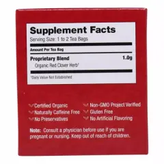 Bravo Tea Red Clover Tea - 1 Box/20 Bags