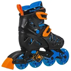 Roller Derby Tracer Kids' Adjustable Inline Skate - Black/Blue