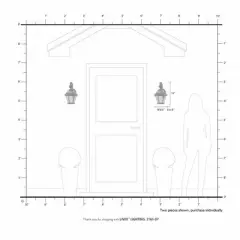 Livex Lighting Georgetown 1 - Light Wall Light in  Bronze