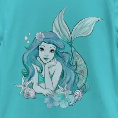 Girl's The Little Mermaid Ariel Under the Sea Portrait T-Shirt