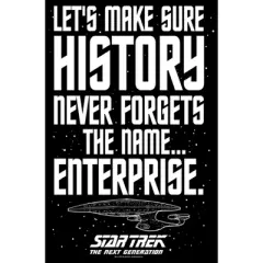 Men's Star Trek: The Next Generation Let's Make Sure History Never Forgets The USS Enterprise Sweatshirt