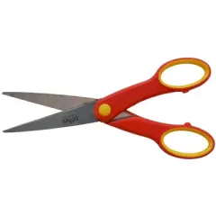 School Smart Pointed Tip Scissors, 6-1/4 Inches, Red, Pack of 12