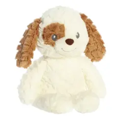 ebba Huggy Collection 13" Parker Puppy White Stuffed Animal