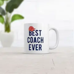 Crazy Dog Best Coach Ever Mug Cool Athlete Coaching Gift Graphic Novelty Coffee Cup-11oz