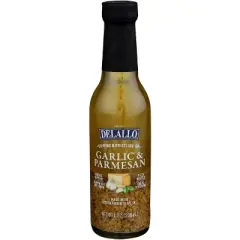 DeLallo Garlic & Parmesan Dipping & Drizzling Oil - Case of 6 - 8 oz