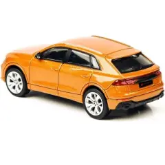 Audi RS Q8 Dragon Orange Metallic 1/64 Diecast Model Car by Paragon