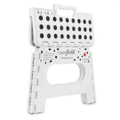 Casafield Folding Step Stools with Handle, Collapsible Foot Stools for Use in Kitchen and Bathroom