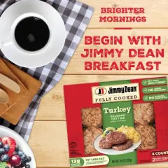 Jimmy Dean Fully Cooked Turkey Sausage Patties - 9.6oz/8ct