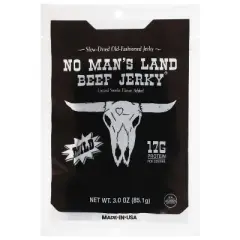 No Mans Land Beef Jerky Mild - Case of 8 - 3 oz