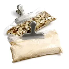 Norpro Stainless Steel Food Storage Mini Bag Clips - 4 Pack