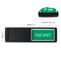 Unique Bargains Acrylic Self-Adhesive Decor Home Hotel Vacant/Occupied Sign