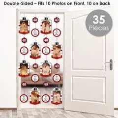 Big Dot of Happiness We Still Do - 40th Wedding Anniversary - Anniversary Party Vertical Photo Garland 35 Pieces