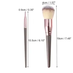 Unique Bargains Makeup Brush Sponge Kit Purple 15 Pcs