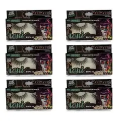 IONI Collector's Premium Edition 3D Faux Mink Lash MISS INVISIBLE Hybrid Cateye Medium (Pack of 12)