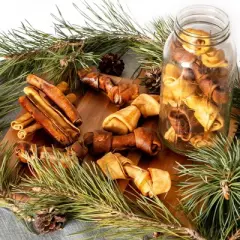 Pet Factory Made in USA Beefhide Small Assorted (12 Bones, 13 Chip Rolls), Assorted Flavors (Beef & Chicken) - 4-6", 25 Count