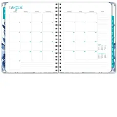 Global Printed Products Hardcover AY 2025-2026 Fashion Planner - 8.5"x11" (Blue Bloom)