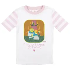 Shrek Fiona "I'm A Princess At Heart" Youth Girls Short Sleeve Pajama Set