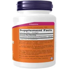 Pantethine 300mg by Now Foods  -  60 Softgel