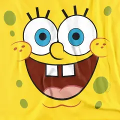 Spongebob  Spongebob Squarepants Spongebob Goofy Smile Yellow Adult T-Shirt Yellow