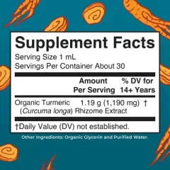 MaryRuth's Turmeric Drops, Org, 1 oz