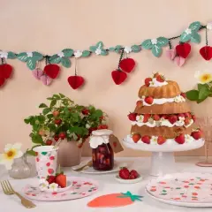 Meri Meri Strawberry Pattern Side Plates (Pack of 8)
