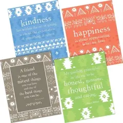Set of 8 Be Kind Motivational Art Prints - Barker Creek: Classroom Decor, Inspiring Quote Charts, Teaching Aid