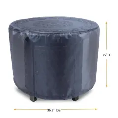 Summerset Shield Round Fire Table Cover Ultimate Protection for Your Outdoor Furniture Mercury
