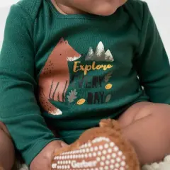 Gerber Baby Boys' Long Sleeve Onesies&reg; Bodysuits, 6-Pack