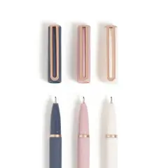 U Brands 3pk Felt Pens Black Ink Soft Touch Catalina Celestial Bohemia Hues: 0.7mm Non-Toxic Felt Tip Pens, Stationery Set