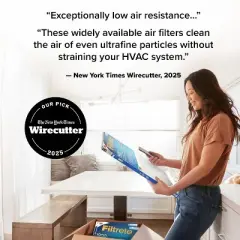 Filtrete 2pk 1900 Ultimate Allergens, Bacteria and Virus 20X30: Electrostatic Furnace Filter, MERV 13, 20x30x1, 2 Count
