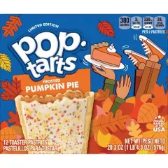 Pop-Tarts Frosted Pumpkin Pie Filling Toaster Pastries - 20.3oz/12ct