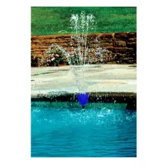 Swimline Adjustable Blue Wall Flower Water Fountain for Swimming Pools 23" - Blue