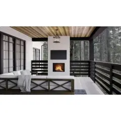 Urban Ambiance Luxury Farmhouse Outdoor Pendant 20.625''H x 16''W,  Midnight Black Finish,  Gilbert Collection, UHP1421