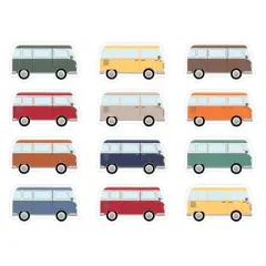 Teacher Created Resources&reg; Moving Mountains Road Trip Camper Vans Mini Accents, 36 Per Pack, 6 Packs