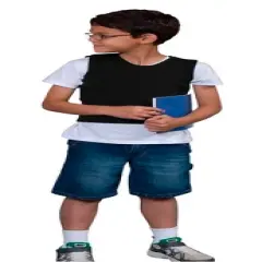 Abilitations Deep Pressure Sensory Vest, Large, 42 x 23 Inches, Black