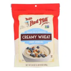 Bob's Red Mill Creamy Wheat Hot Cereal - Case of 4/24 oz