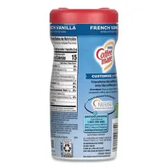 Coffee mate French Vanilla Creamer Powder, 15oz Plastic Bottle