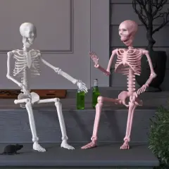 36" Poseable Skeleton Halloween Decorative Prop Iridescent - Hyde and EEK! Boutique&trade;