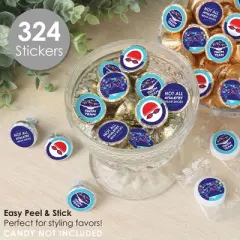 Big Dot of Happiness Making Waves - Swim Team - Swimming Party or Birthday Party Small Round Candy Stickers - Party Favor Labels - 324 Count