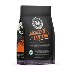 Bones Coffee Company Jacked O' Lantern, Pumpkin Spice Flavor 12 oz (Whole Bean)