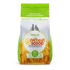 SWheat Scoop Wheat Cat Litter Multi-Cat - Case of 3/8.5 lb
